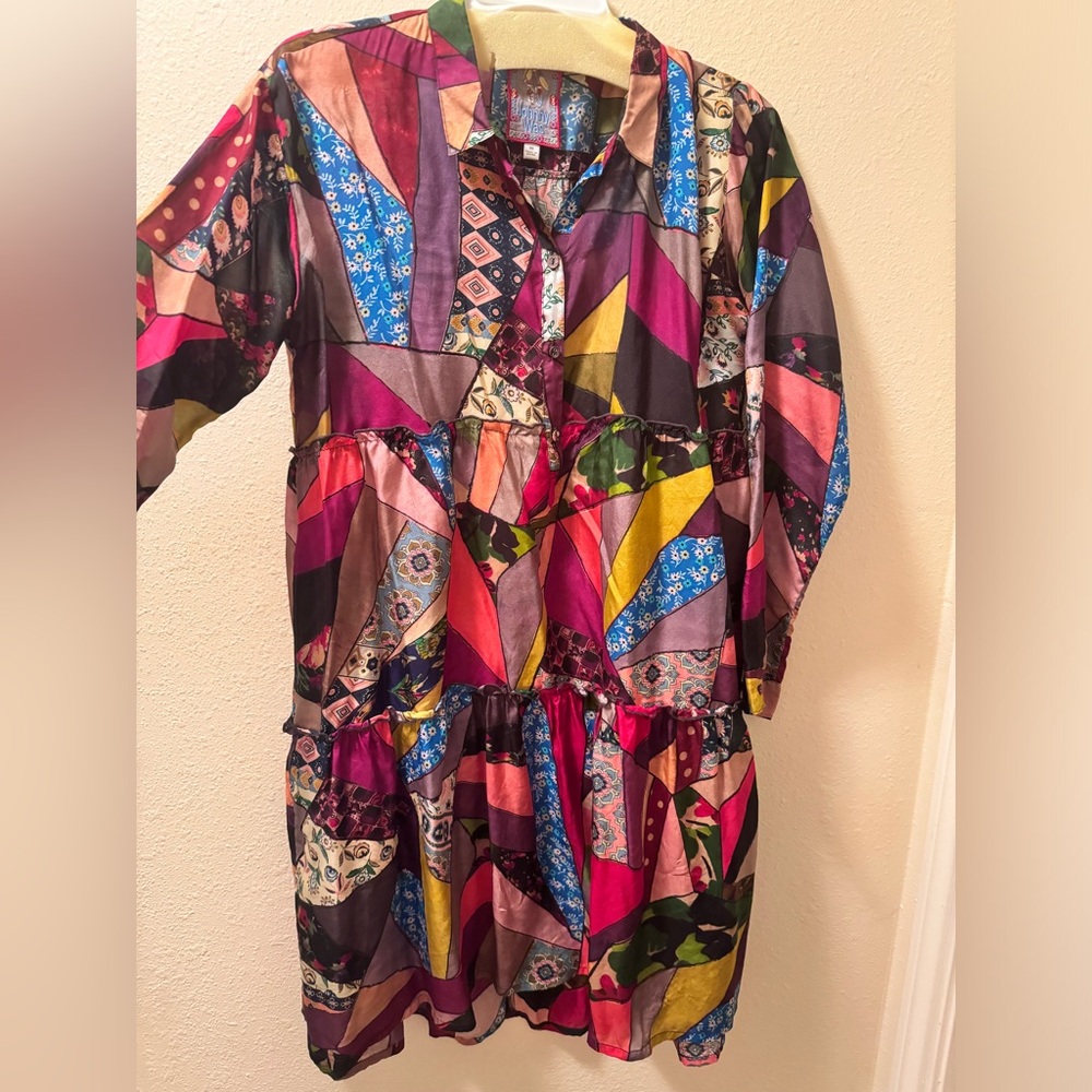 Johnny Was Tiered Boho Dress